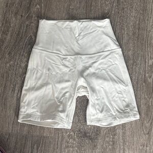 women’s align shorts 6 inch colour bone